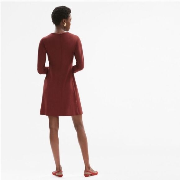 M.M. LaFleur Jeanette Dress Size 10 Brick Red - Picture 10 of 11